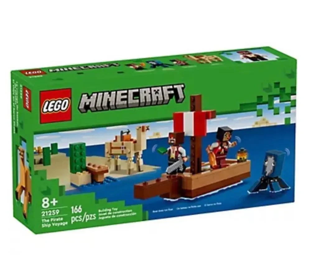 Lego Minecraft The Pirate Ship Voyage 166 PC NWT 21259